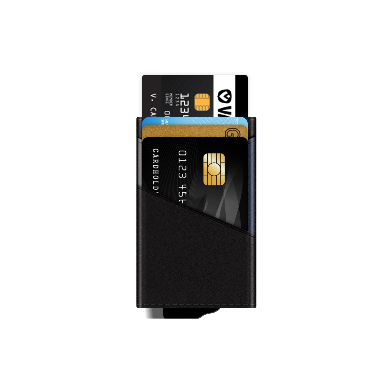 Valenta Card Case Plus Snap Black