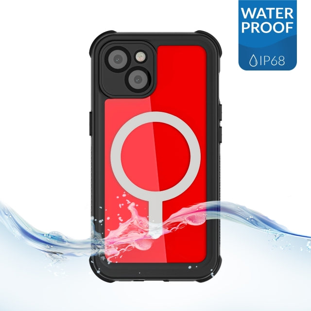 Ghostek Nautical Waterproof MagSafe Case + Belt Swivel Holster Apple iPhone 14 Clear