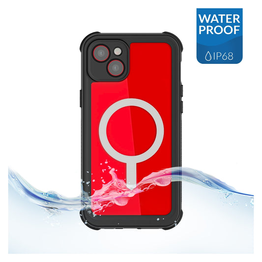 Ghostek Nautical Waterproof MagSafe Case + Belt Swivel Holster Apple iPhone 14 Plus Clear