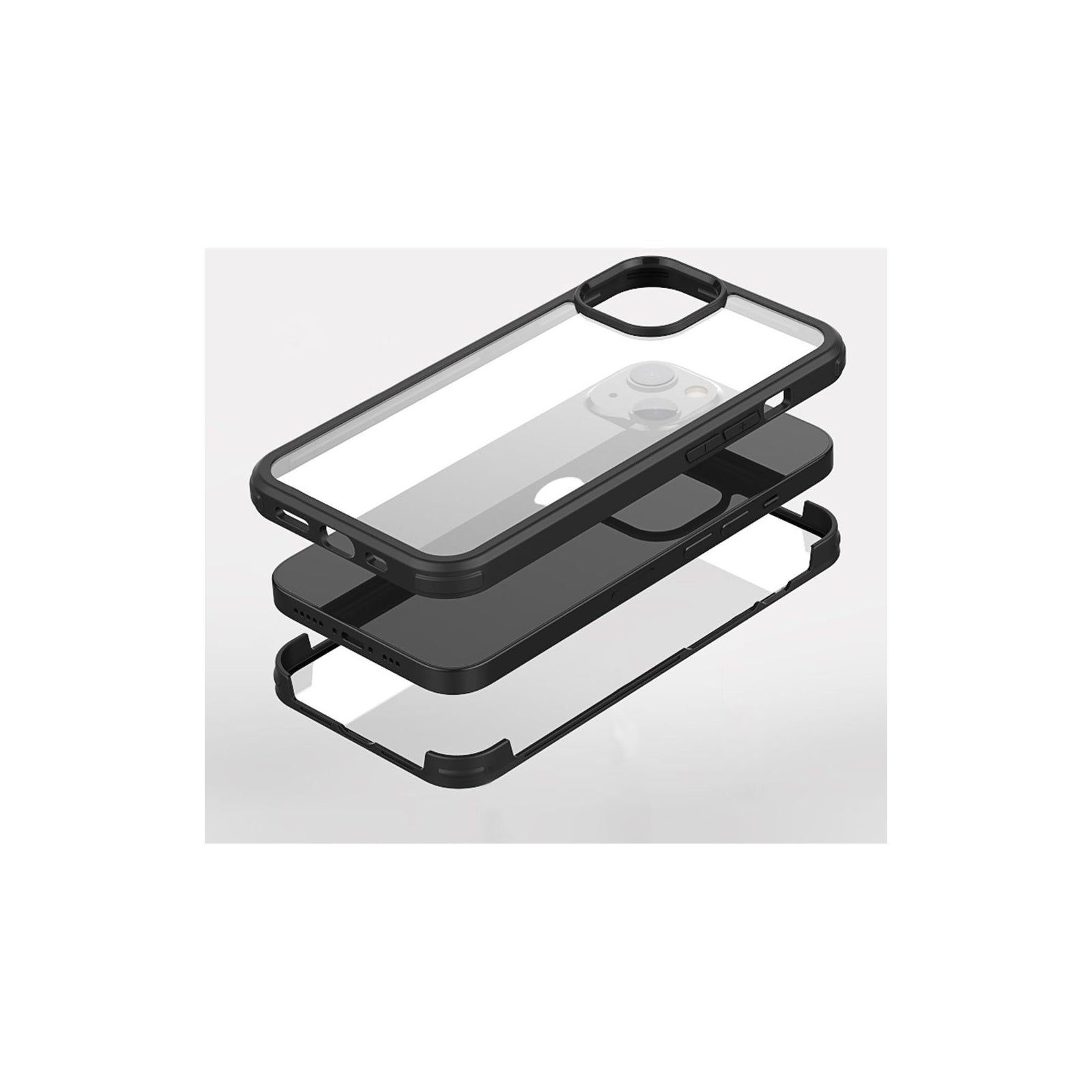 Valenta Tempered Glass Full Cover Bumper Case Apple iPhone 14 Plus Black