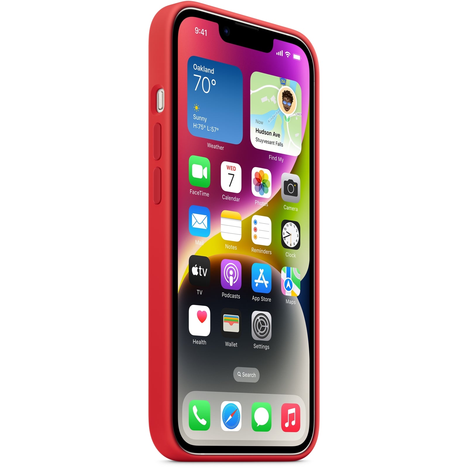 MPT63ZM/A Apple Silicone Case with MagSafe iPhone 14 Plus (PRODUCT) Red