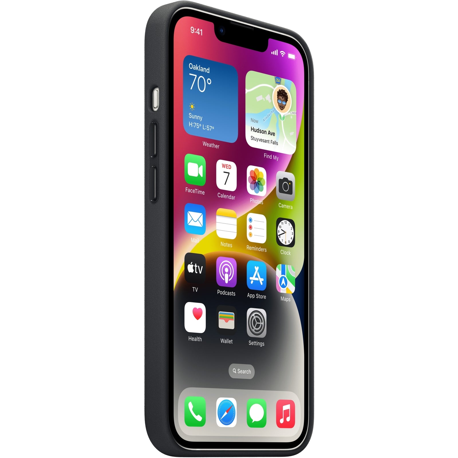 MPP93ZM/A Apple Leather Case with MagSafe iPhone 14 Plus Midnight