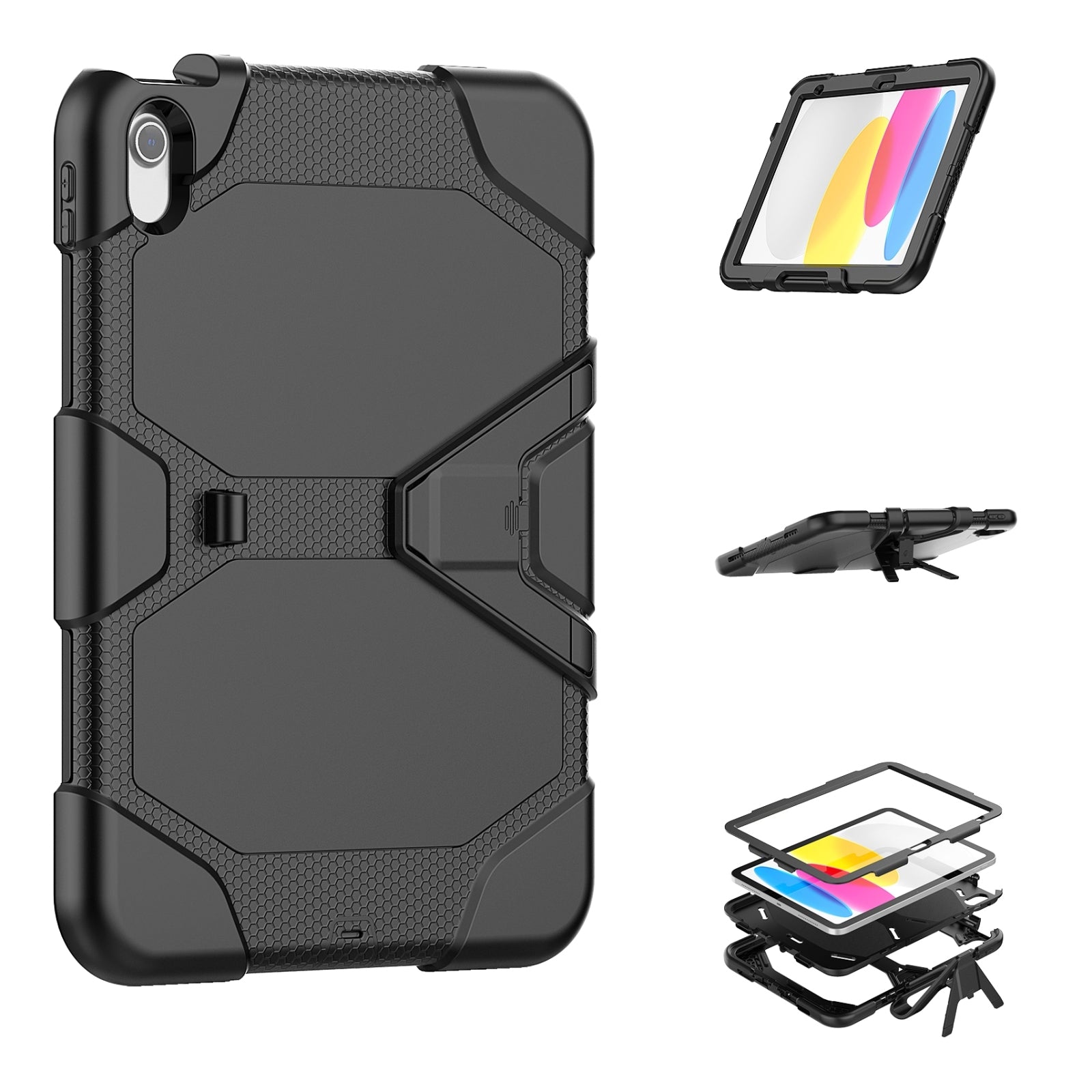 Xccess Survivor Essential Case Apple iPad 10.9 (2022)/iPad 11 (2025) Black