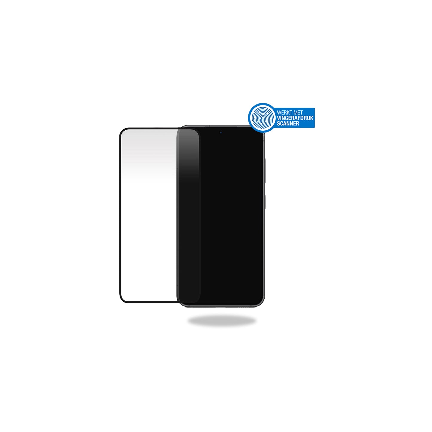 Mobilize Glass Screen Protector - Black Frame - Samsung Galaxy S23+ 5G