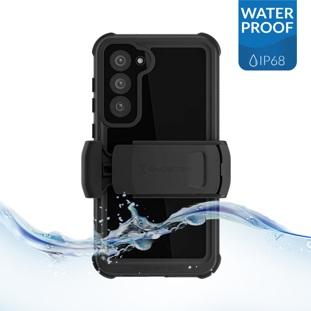 Ghostek Nautical Waterproof Case + Belt Swivel Holster Samsung Galaxy S23+ 5G Black