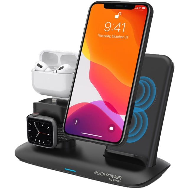 RealPower ChargeAIR All Desk Pro Wireless Charging Station Black