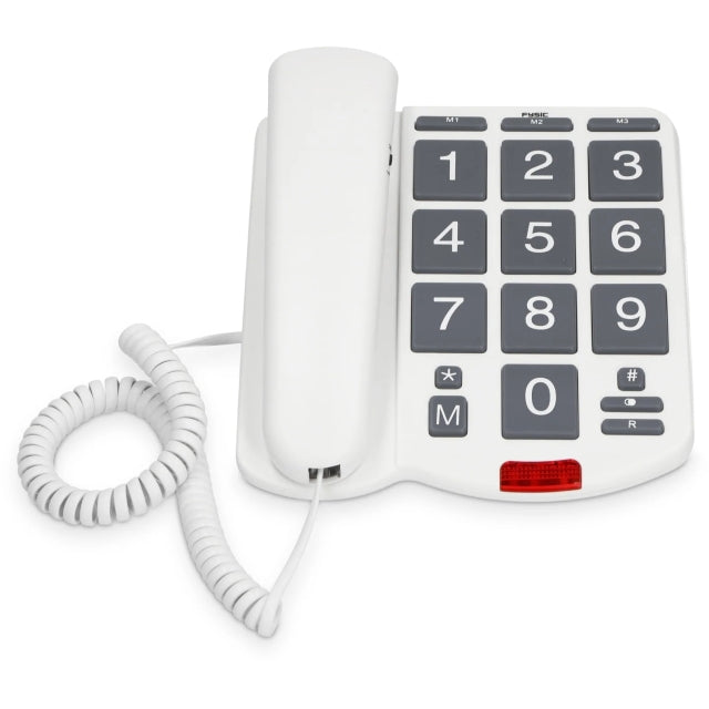 FX575 Fysic Big Button Bureautelefoon Wit