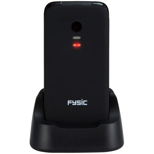 FM-9760ZT Fysic Comfort Téléphone portable à clapet noir