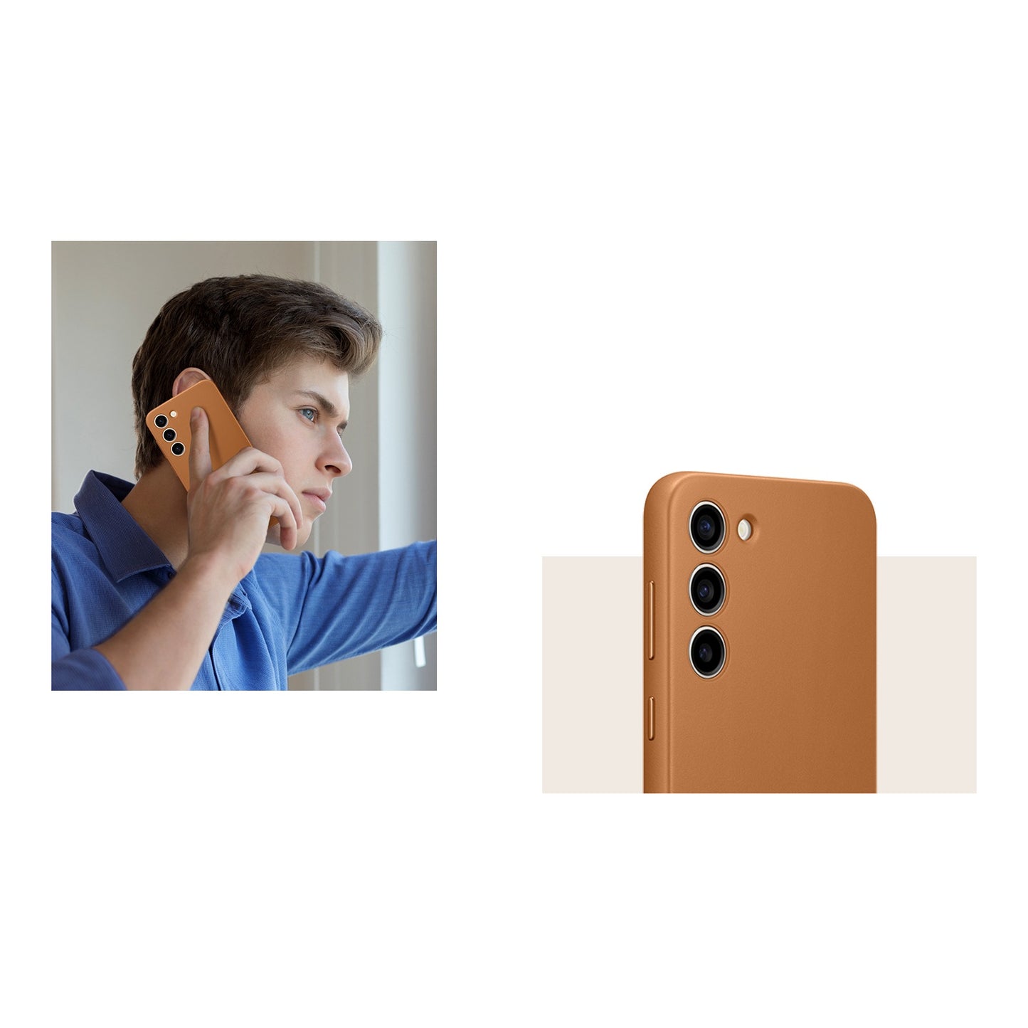 EF-VS916LAEGWW Samsung Leather Cover Galaxy S23+ 5G Camel