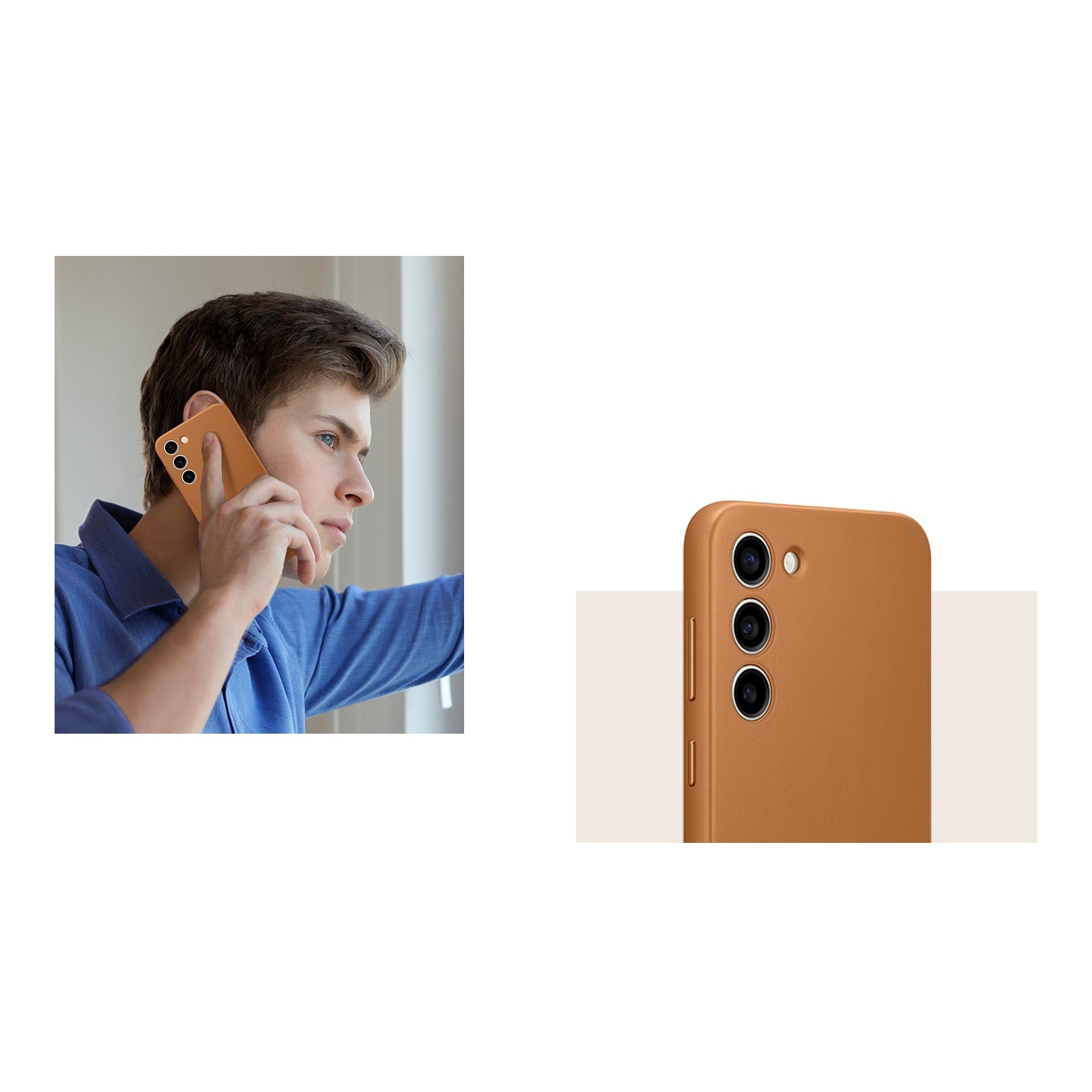 EF-VS916LAEGWW Samsung Leather Cover Galaxy S23+ 5G Camel