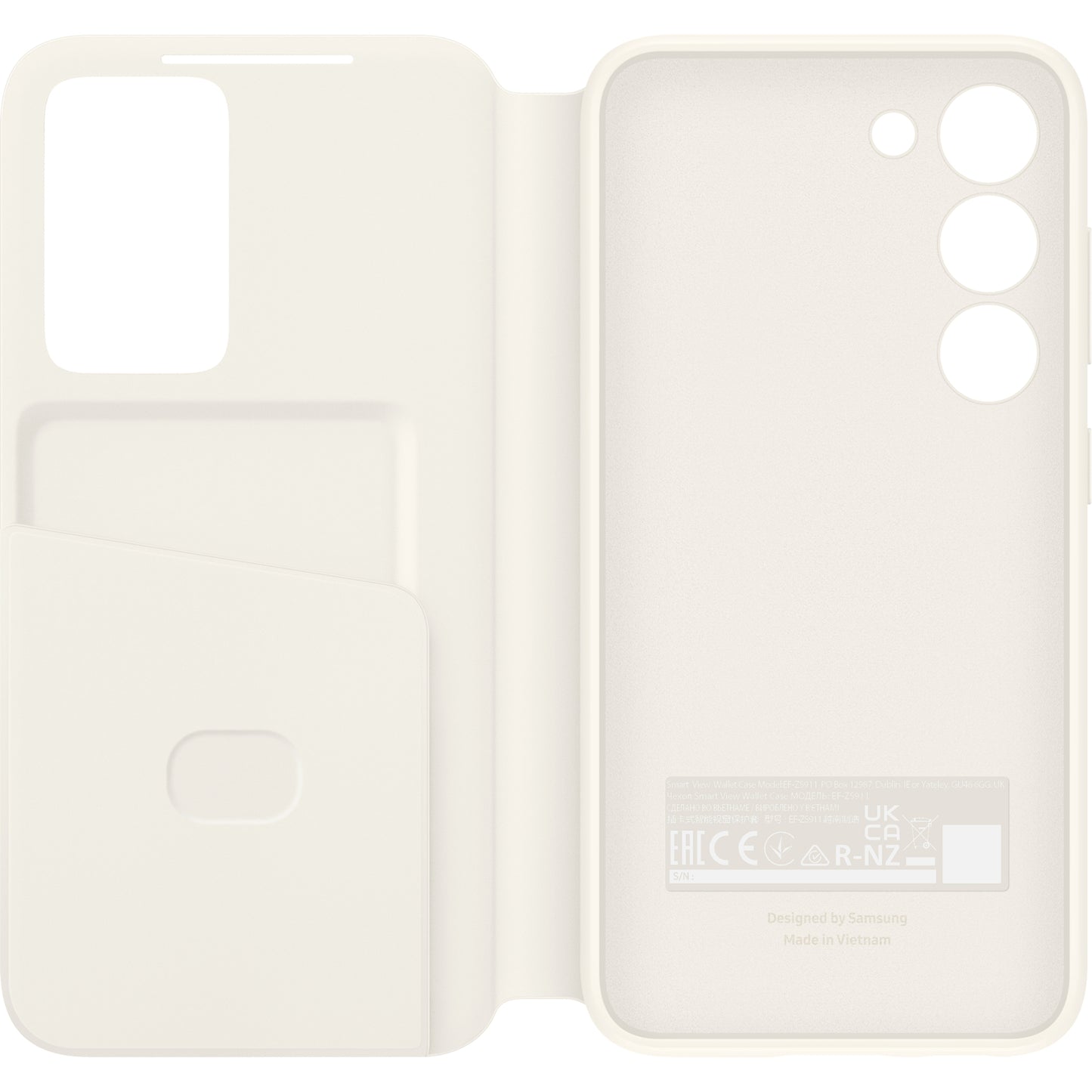 EF-ZS911CUEGWW Samsung Smart Clear View Cover Galaxy S23 5G Cream