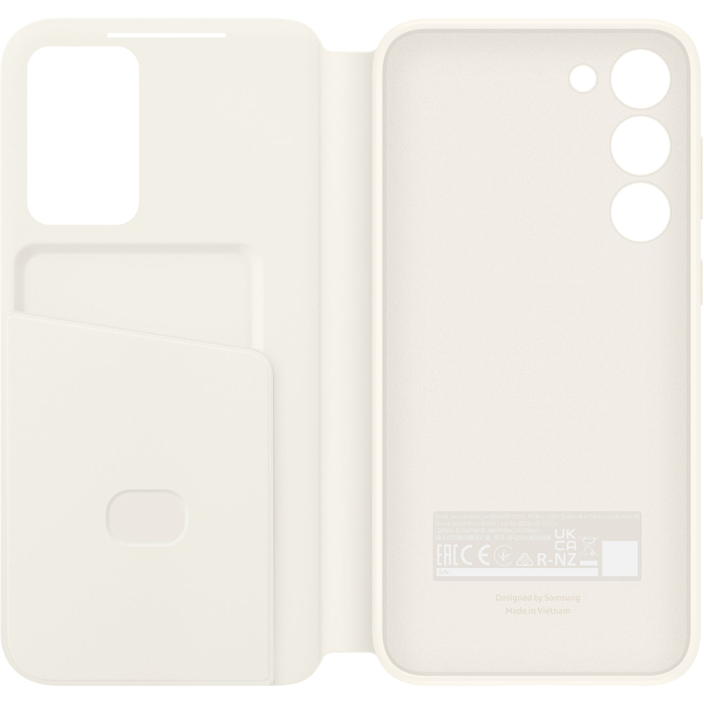 EF-ZS916CUEGWW Samsung Smart Clear View Cover Galaxy S23+ 5G Cream