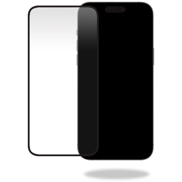 Mobilize Glass Screen Protector - Black Frame - Apple iPhone 15 Pro Max