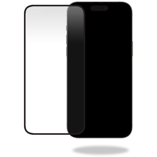 Mobilize Glass Screen Protector - Black Frame - Apple iPhone 15 Pro Max