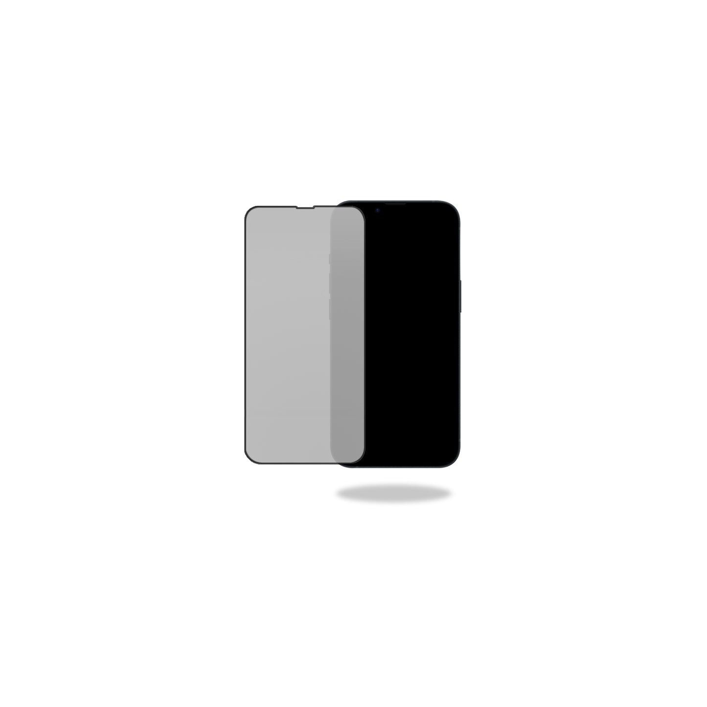 Mobilize Privacy Glass Screen Protector - Black Frame - for Apple iPhone 15 Pro
