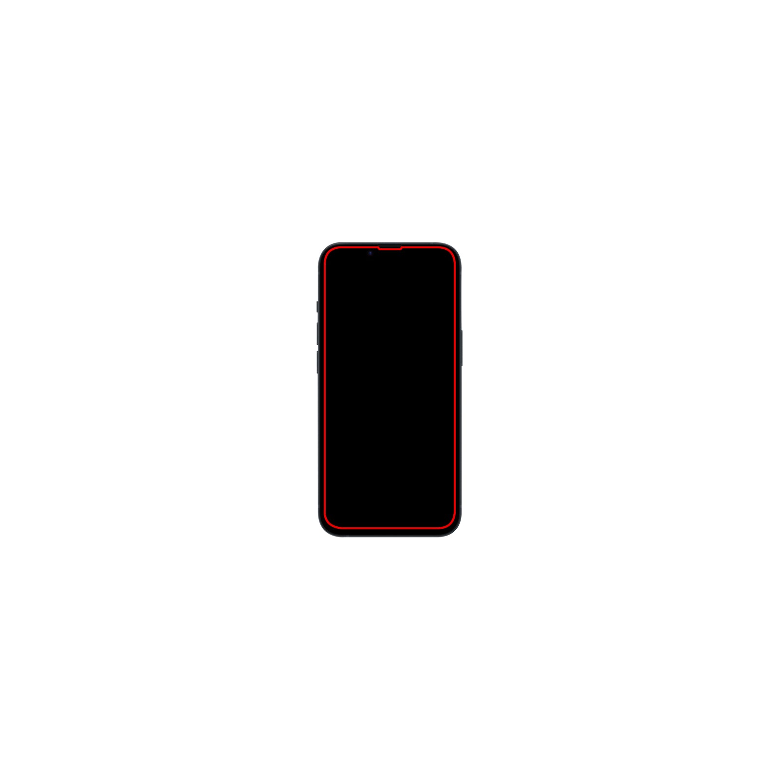 Mobilize Privacy Glass Screen Protector - Black Frame - for Apple iPhone 15 Pro