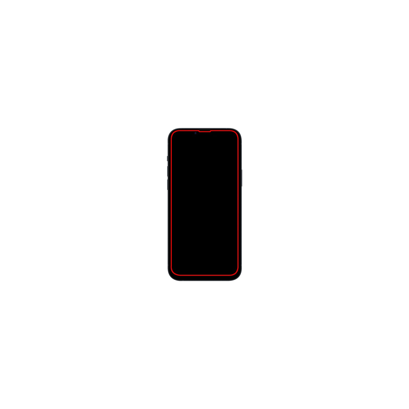 Mobilize Privacy Glass Screen Protector - Black Frame - for Apple iPhone 15 Pro Max