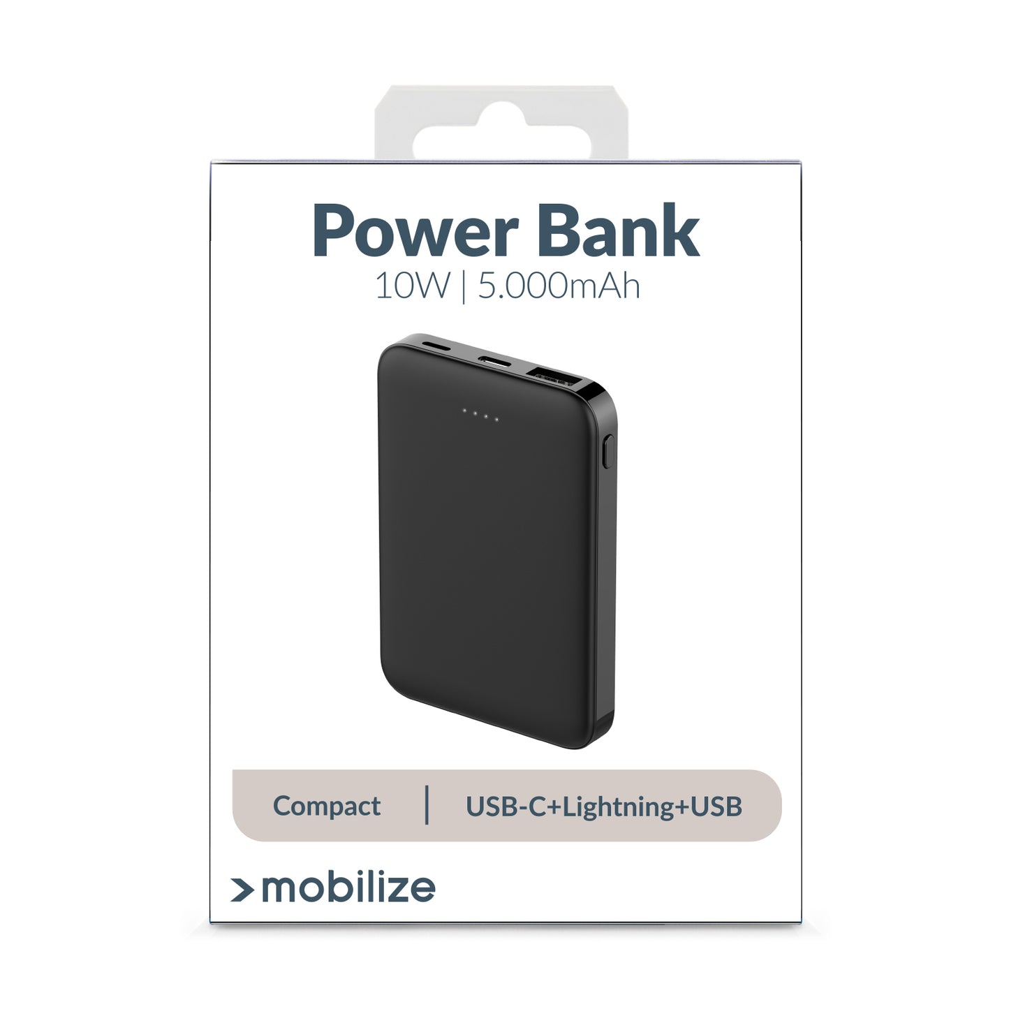 Mobilize Power Bank 5000mAh 15W Black