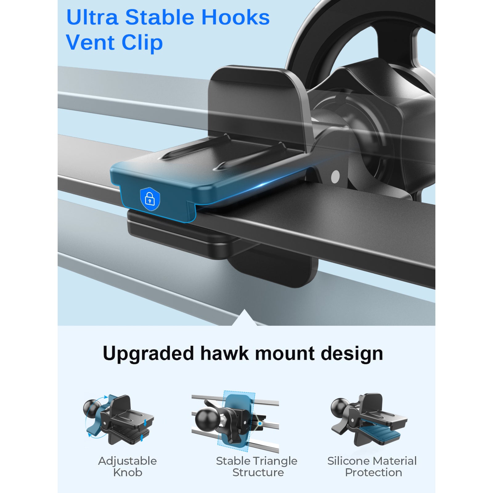 Celly GhostMagPro MagSafe Car Holder Black