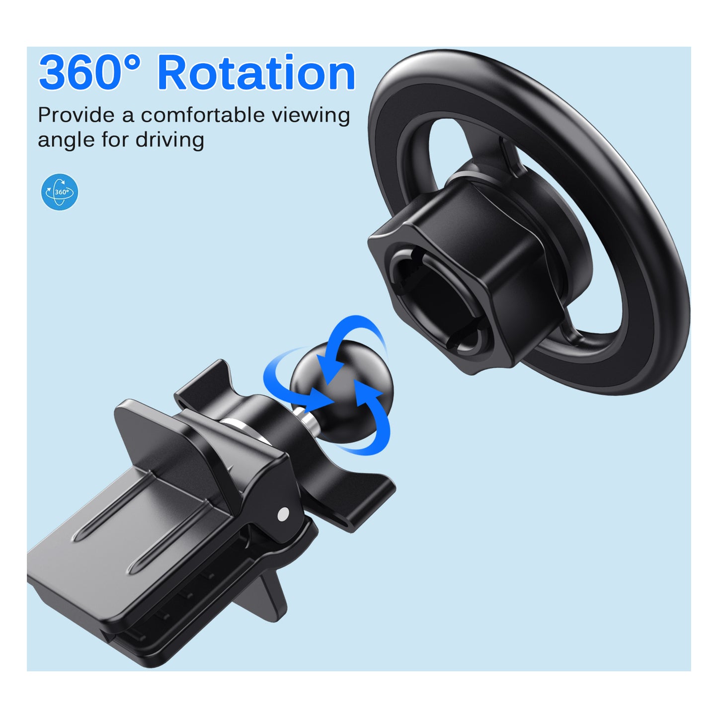 Celly GhostMagPro MagSafe Car Holder Black