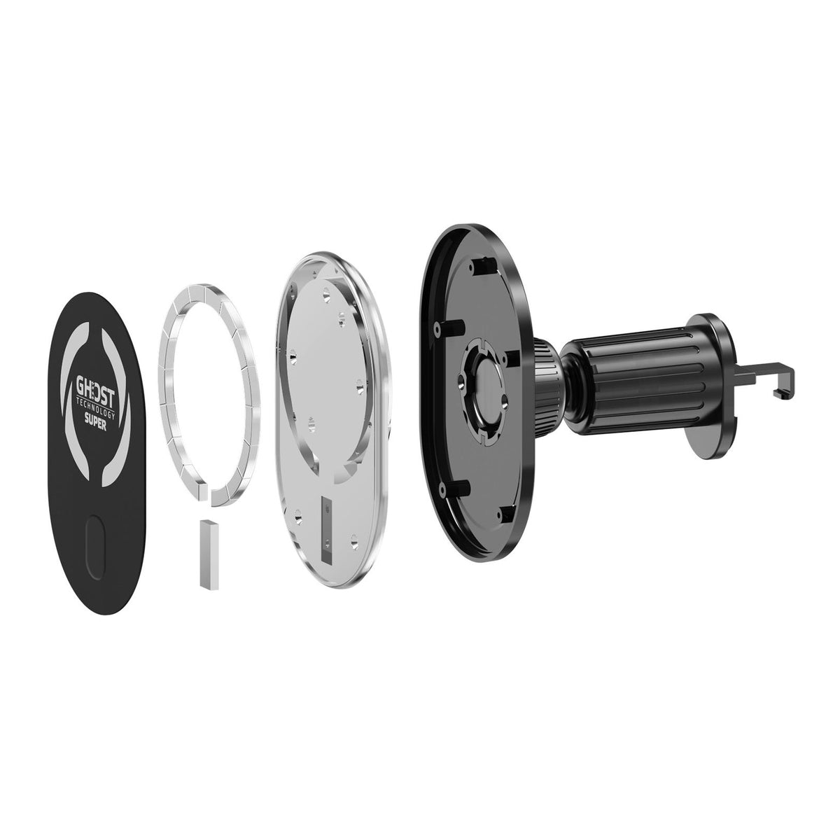 Celly GhostSuperMag MagSafe Car Holder Black