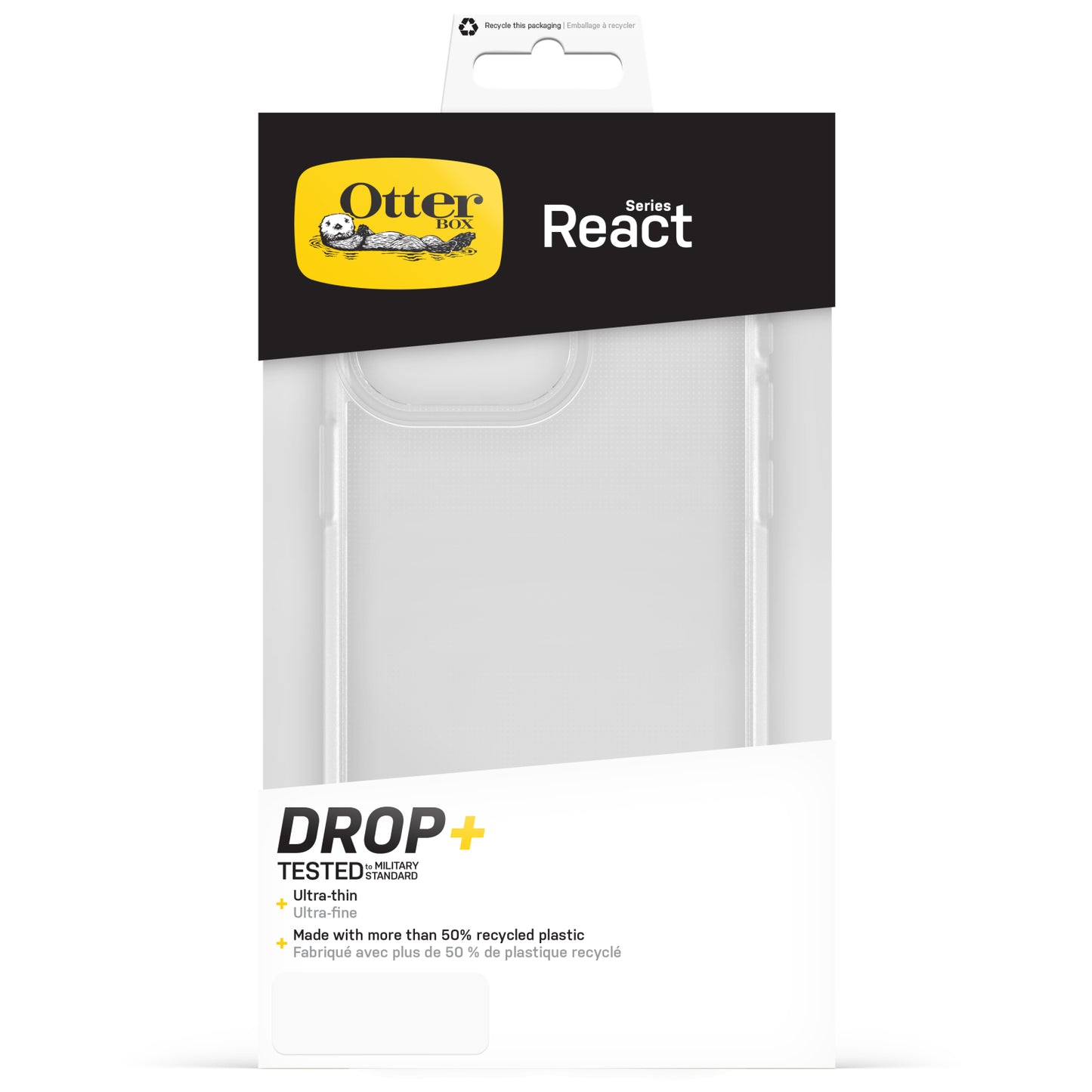 OtterBox React Series Apple iPhone 15 Pro Max Clear