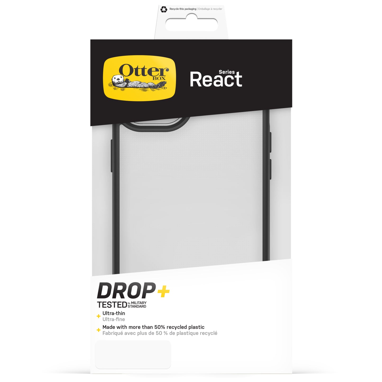 OtterBox React Series Apple iPhone 14 Plus/15 Plus Clear/Black