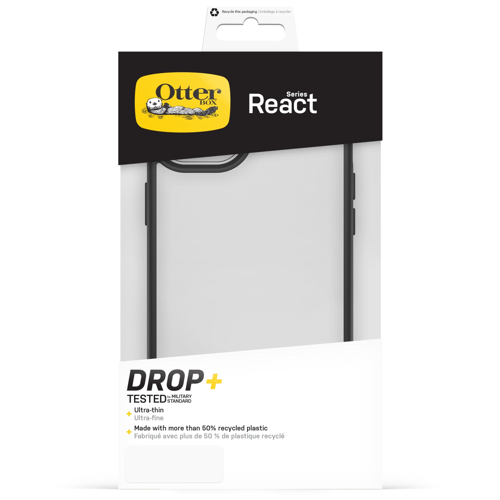 OtterBox React Series Apple iPhone 14 Plus/15 Plus Clear/Black