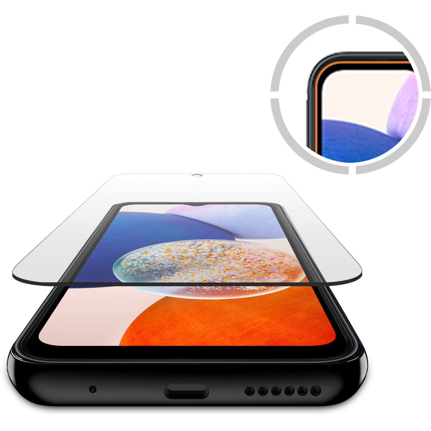 ITSKINS Supreme Glass Screen Protector with Alignment Tool Samsung Galaxy A14 4G/5G Clear
