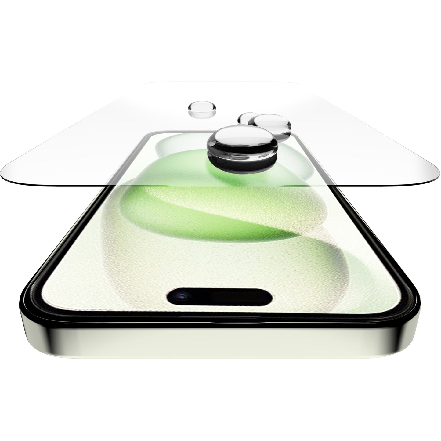 ITSKINS Supreme Glass Screen Protector with Alignment Tool Apple iPhone 15 Clear