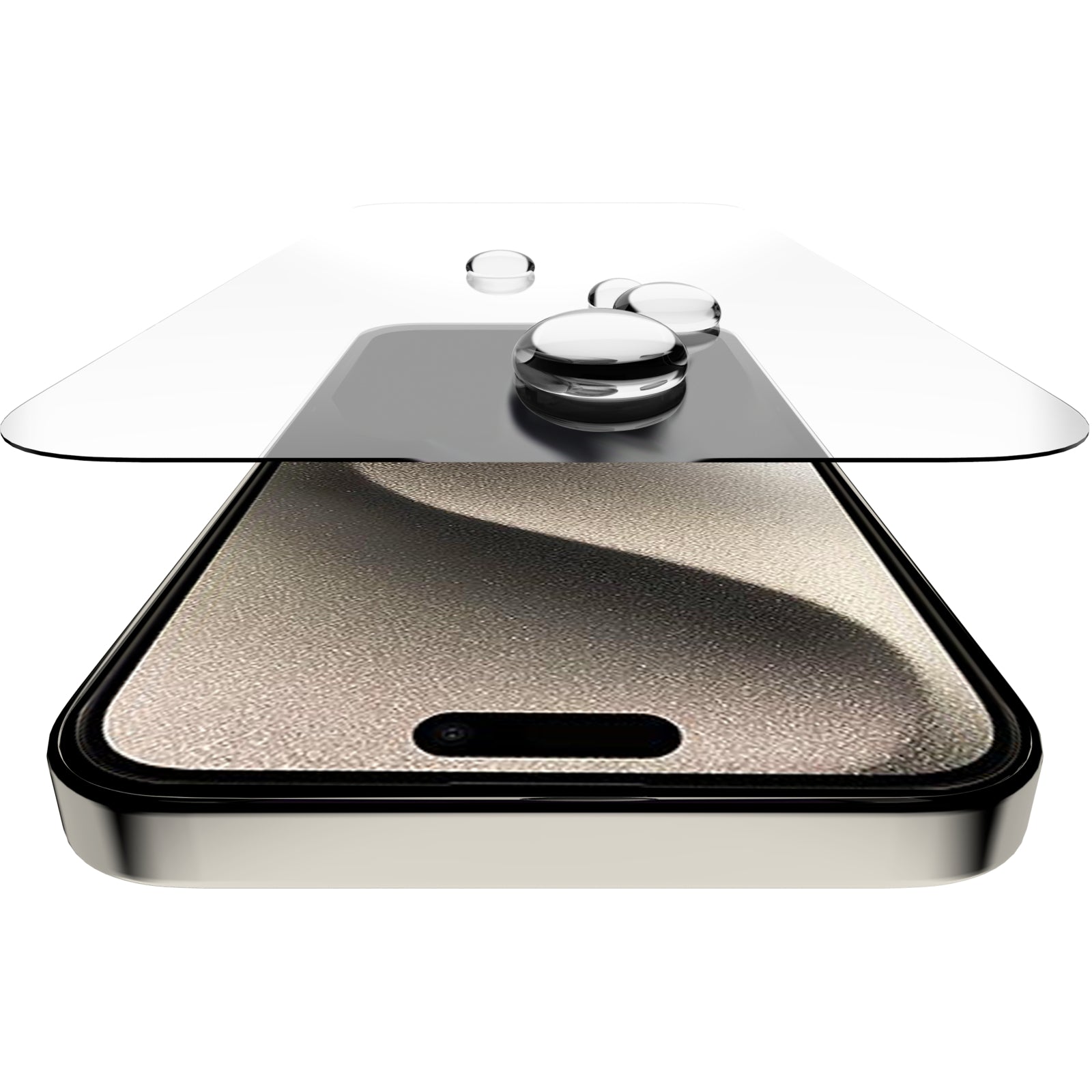 ITSKINS Supreme Glass Screen Protector with Alignment Tool Apple iPhone 15 Pro Max Clear