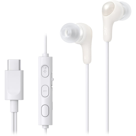 HA-FR9UC JVC Écouteurs Stéréo Intra-auriculaires Gumy USB-C + Télécommande Blanc