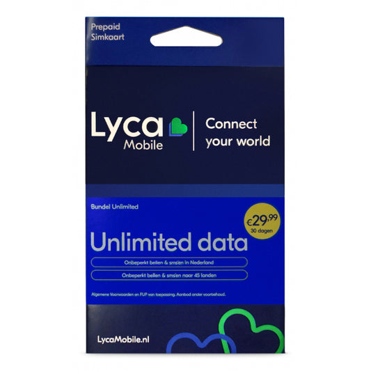 Forfait illimité Lycamobile Hollande