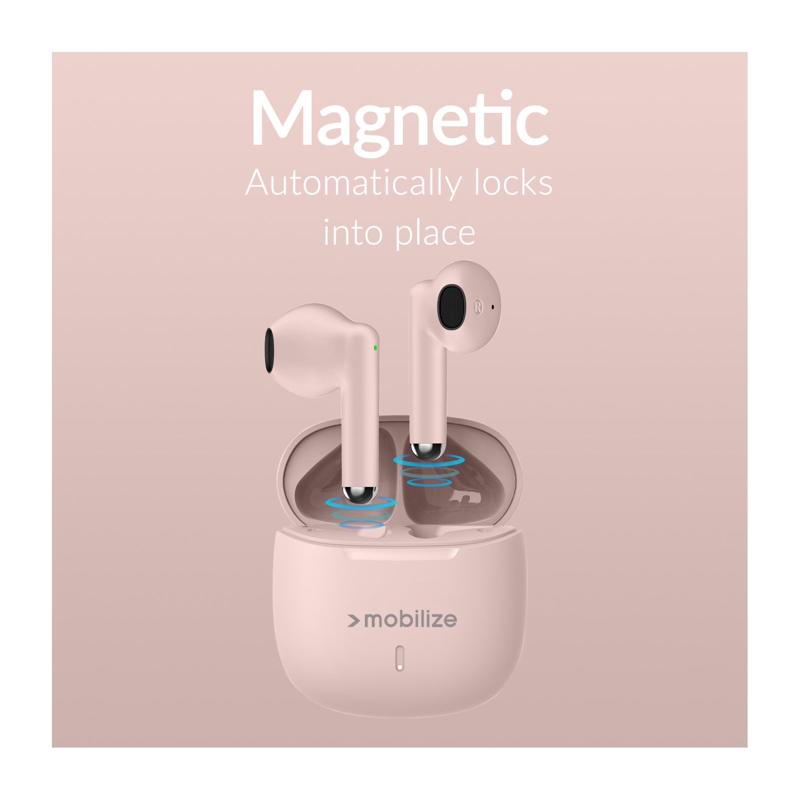 Mobilize TWS Earbuds Pastel Pink