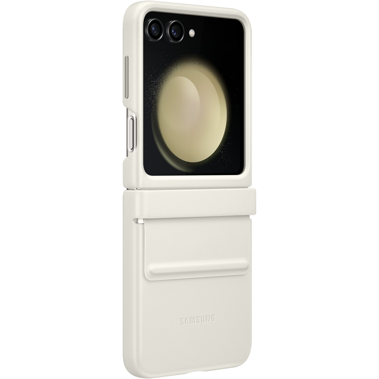 EF-VF731PUEGWW Samsung Flap Vegan Leather Case Galaxy Z Flip5 Cream