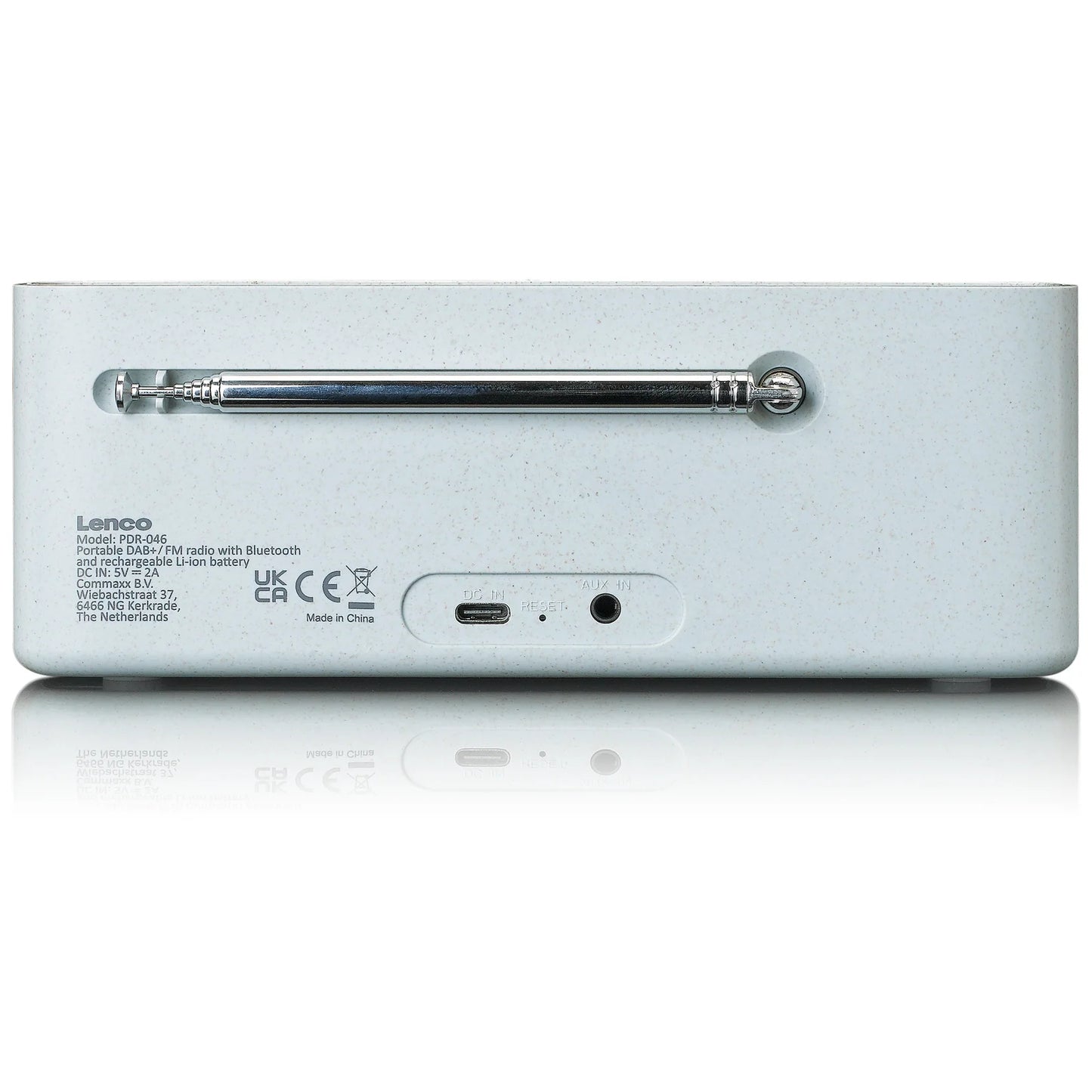 PDR-046GY Lenco Portable Eco DAB+ Bluetooth Radio Grey