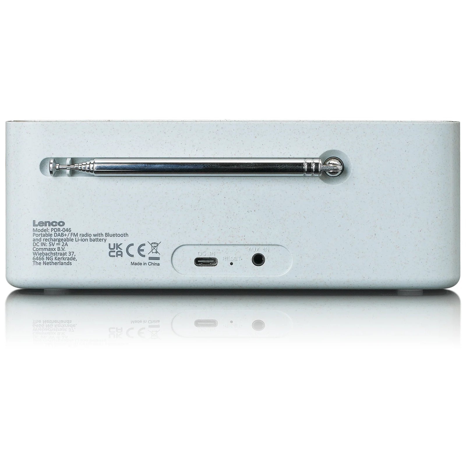 PDR-046GY Lenco Portable Eco DAB+ Bluetooth Radio Grey