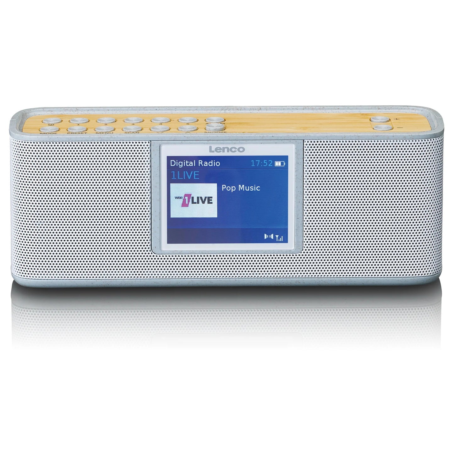 PDR-046GY Lenco Portable Eco DAB+ Bluetooth Radio Grey