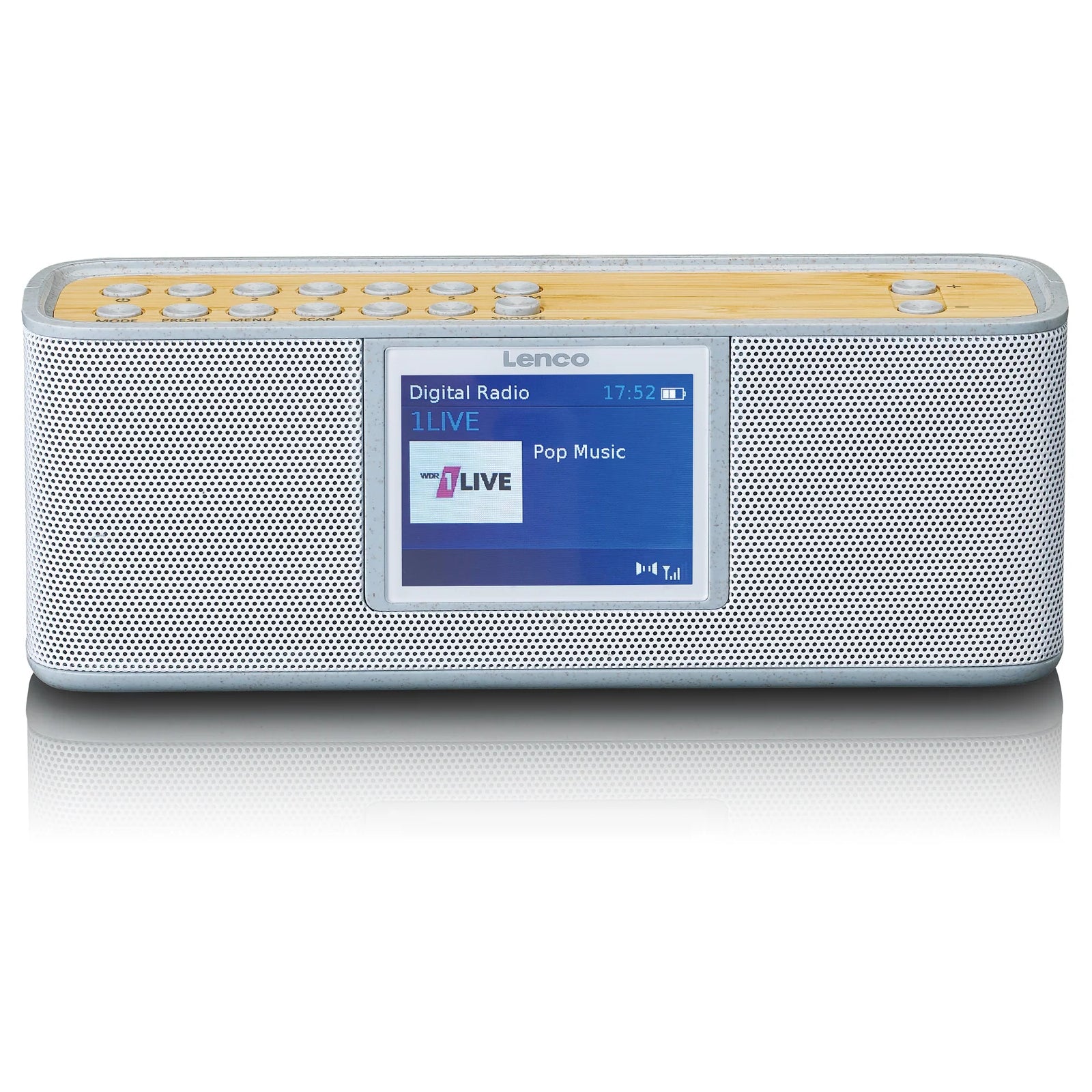 PDR-046GY Lenco Portable Eco DAB+ Bluetooth Radio Grey