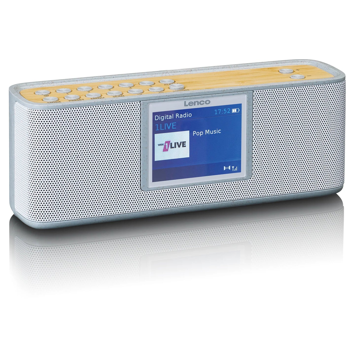 PDR-046GY Lenco Portable Eco DAB+ Bluetooth Radio Grey