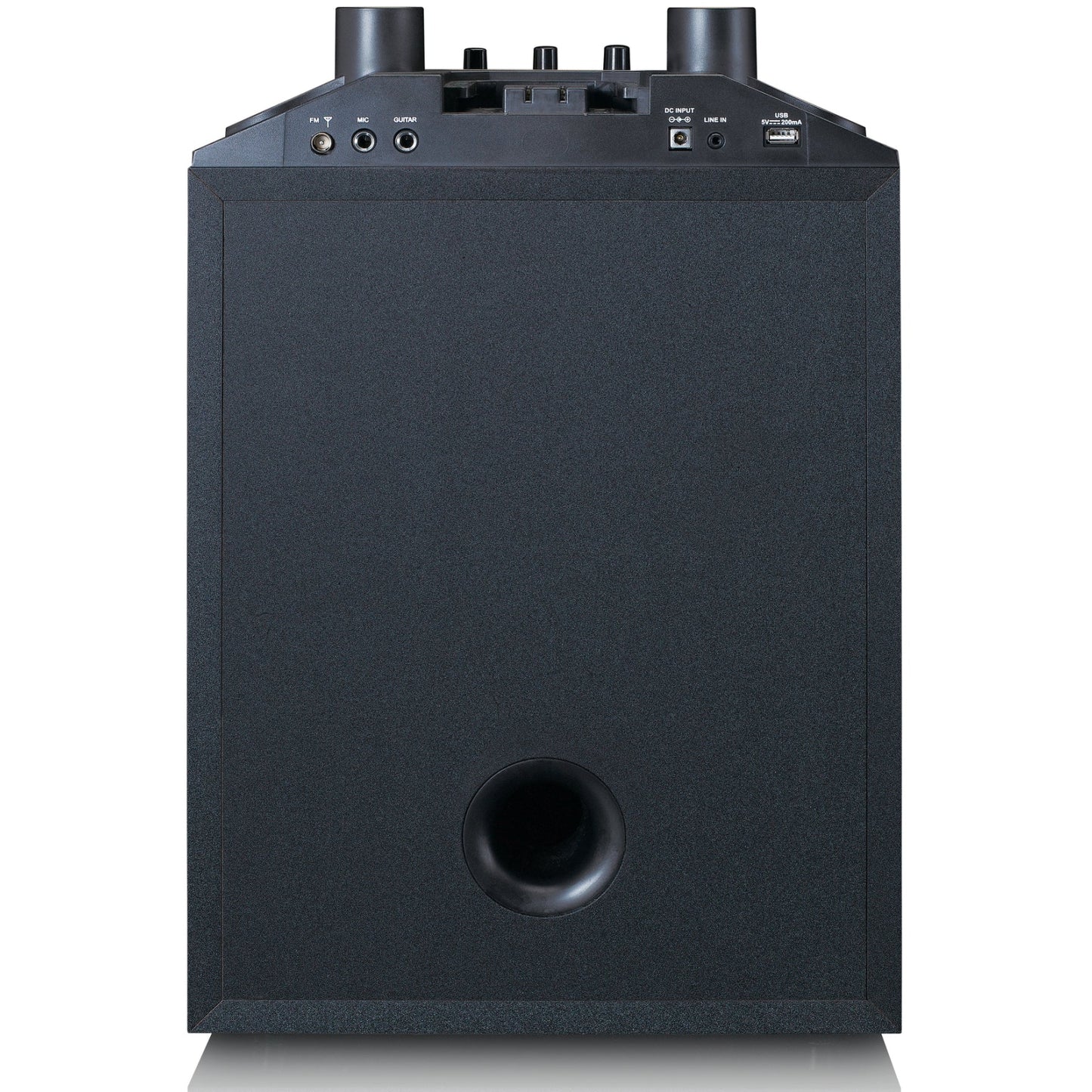 PA-220BK Lenco Bluetooth Party Speaker + Remote + 2 Microphones Black