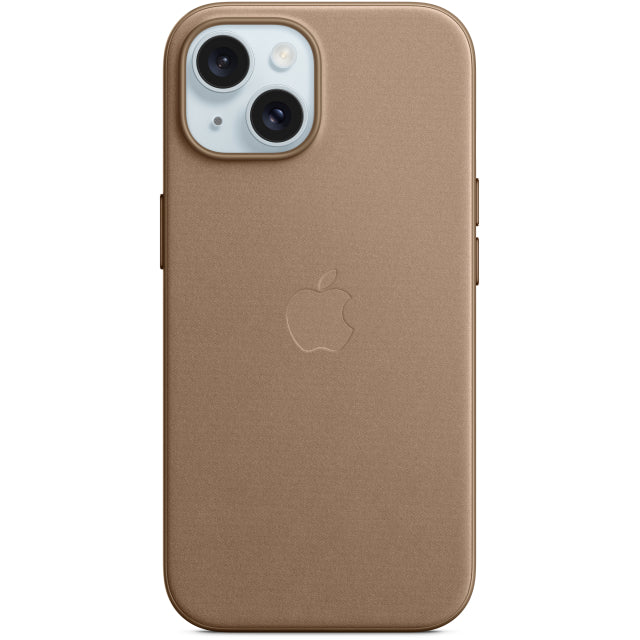 MT3C3ZM/A Coque FineWoven avec MagSafe pour iPhone 15 Taupe