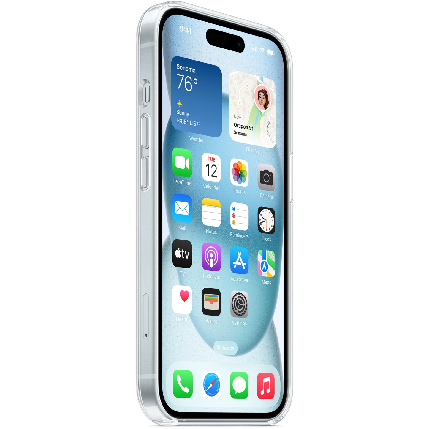 MT213ZM/A Apple Clear Case with MagSafe iPhone 15 Plus Transparent