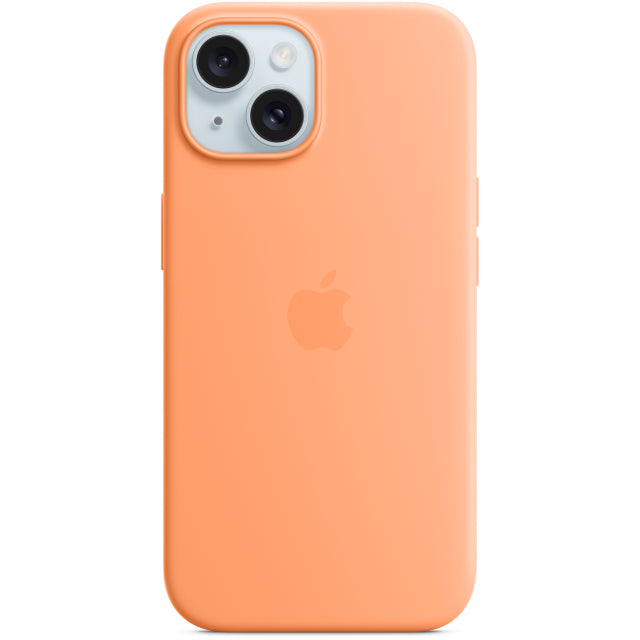 MT0W3ZM/A Apple Silicone Case with MagSafe iPhone 15 Sorbet Orange