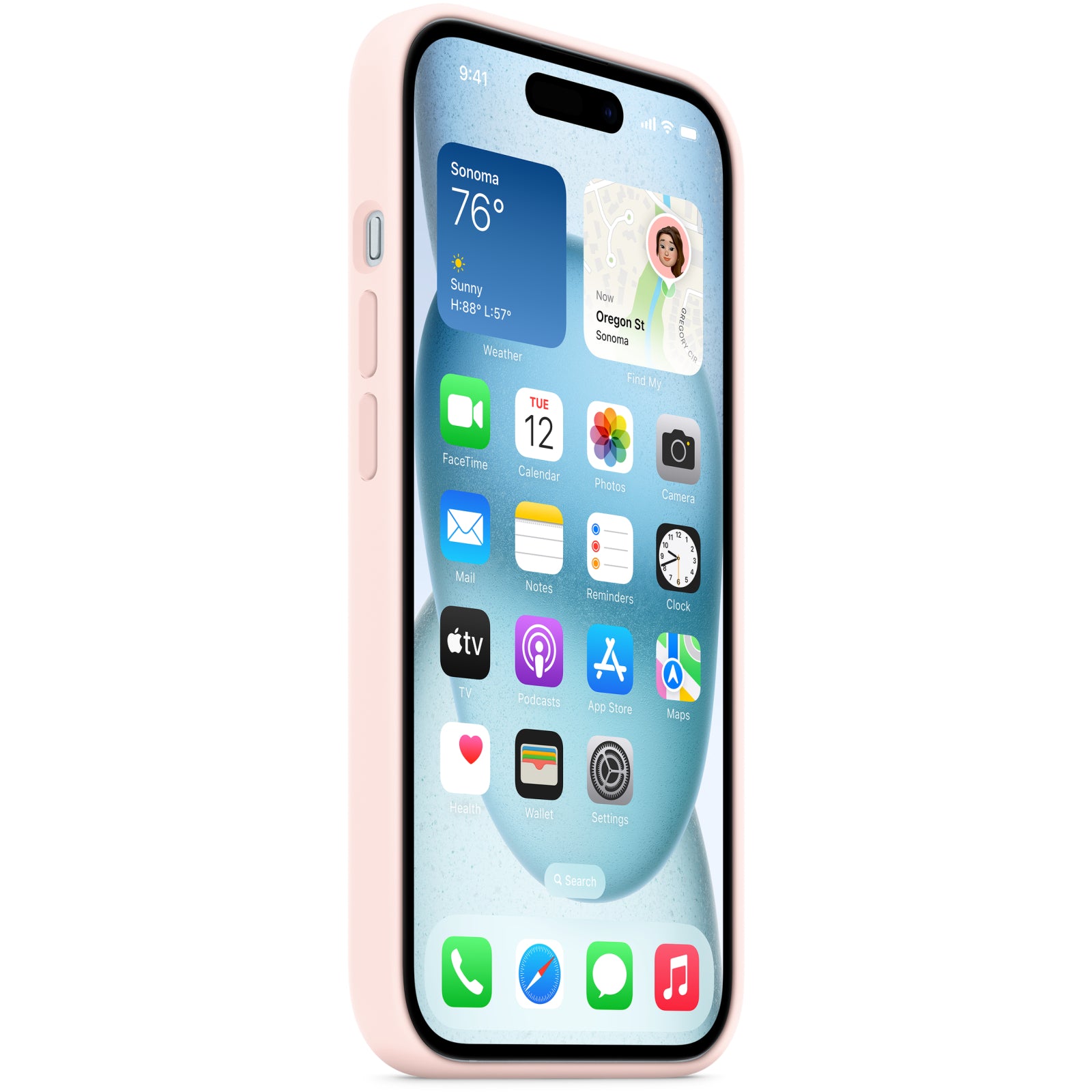 MT143ZM/A Apple Silicone Case with MagSafe iPhone 15 Plus Light Pink