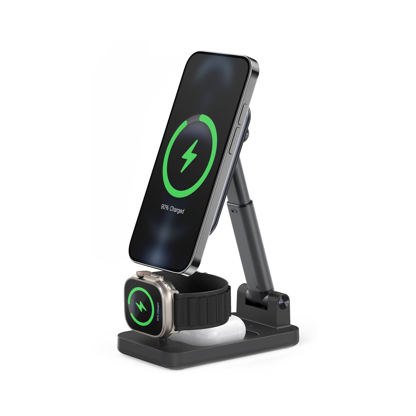 Mobilize 3in1 Charger Station MagSafe Compatible 15W Black