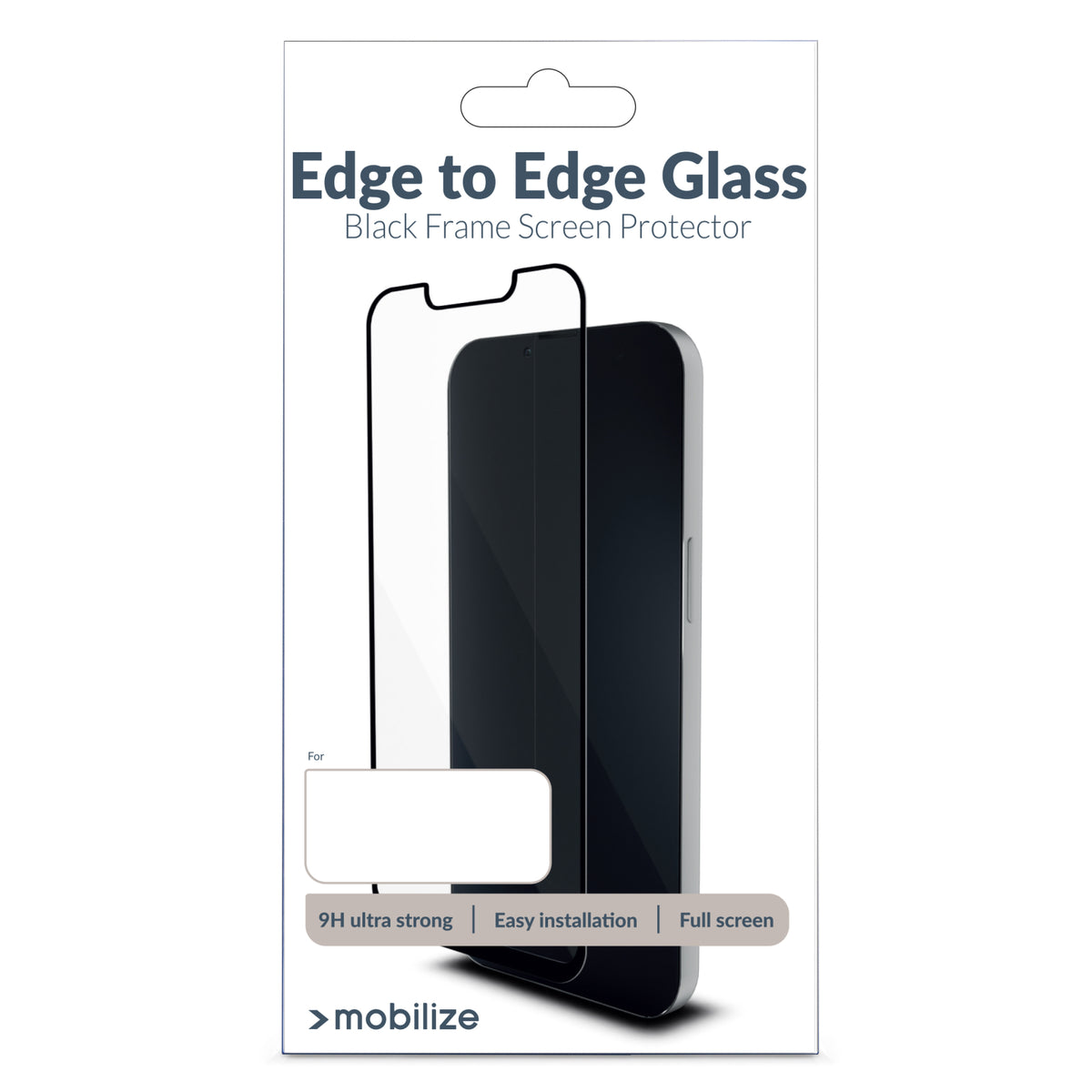 Mobilize Glass Screen Protector - Black Frame - Samsung Galaxy A25 5G