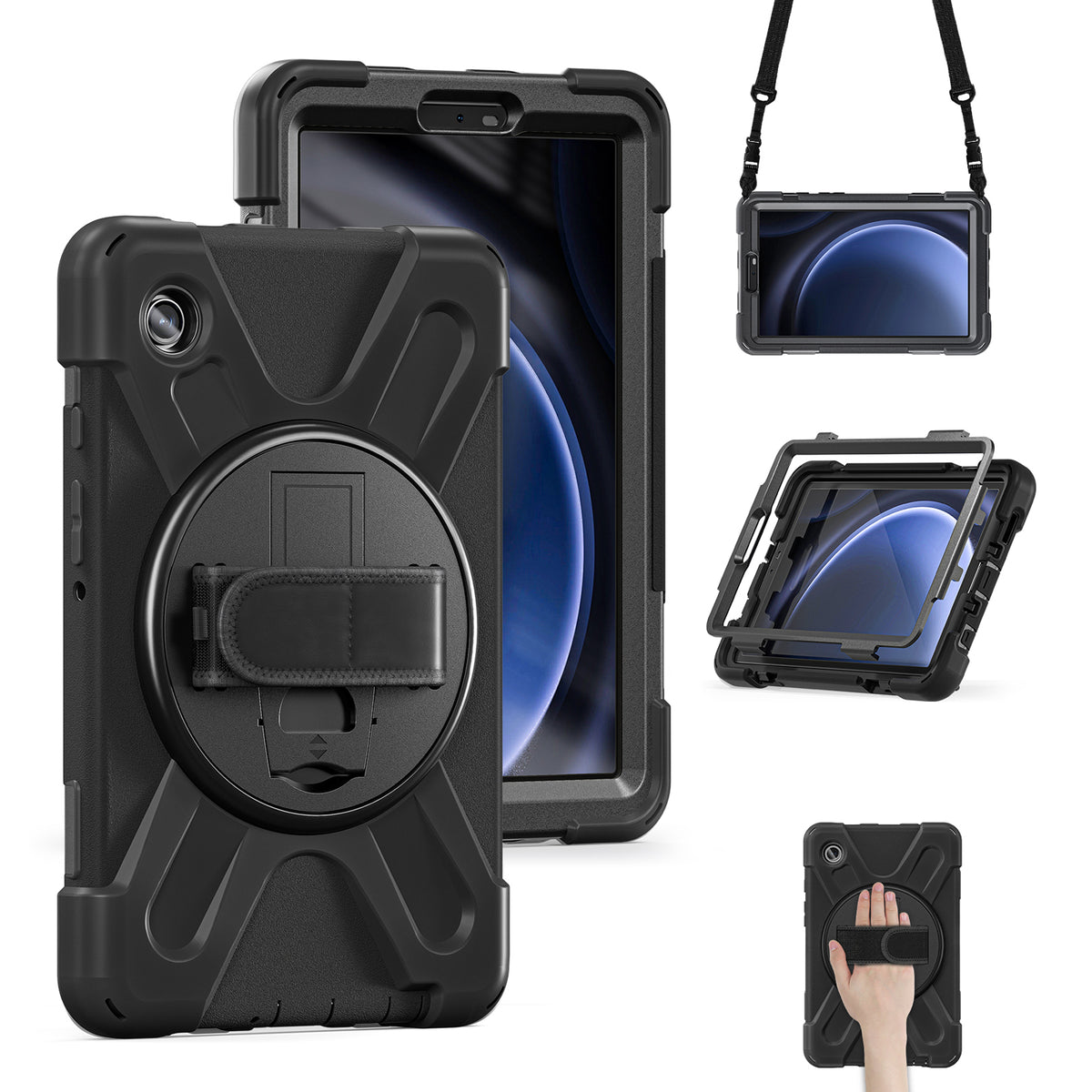 Xccess Survivor All-round Case Samsung Galaxy Tab A9 8.7 Black (Screenless)