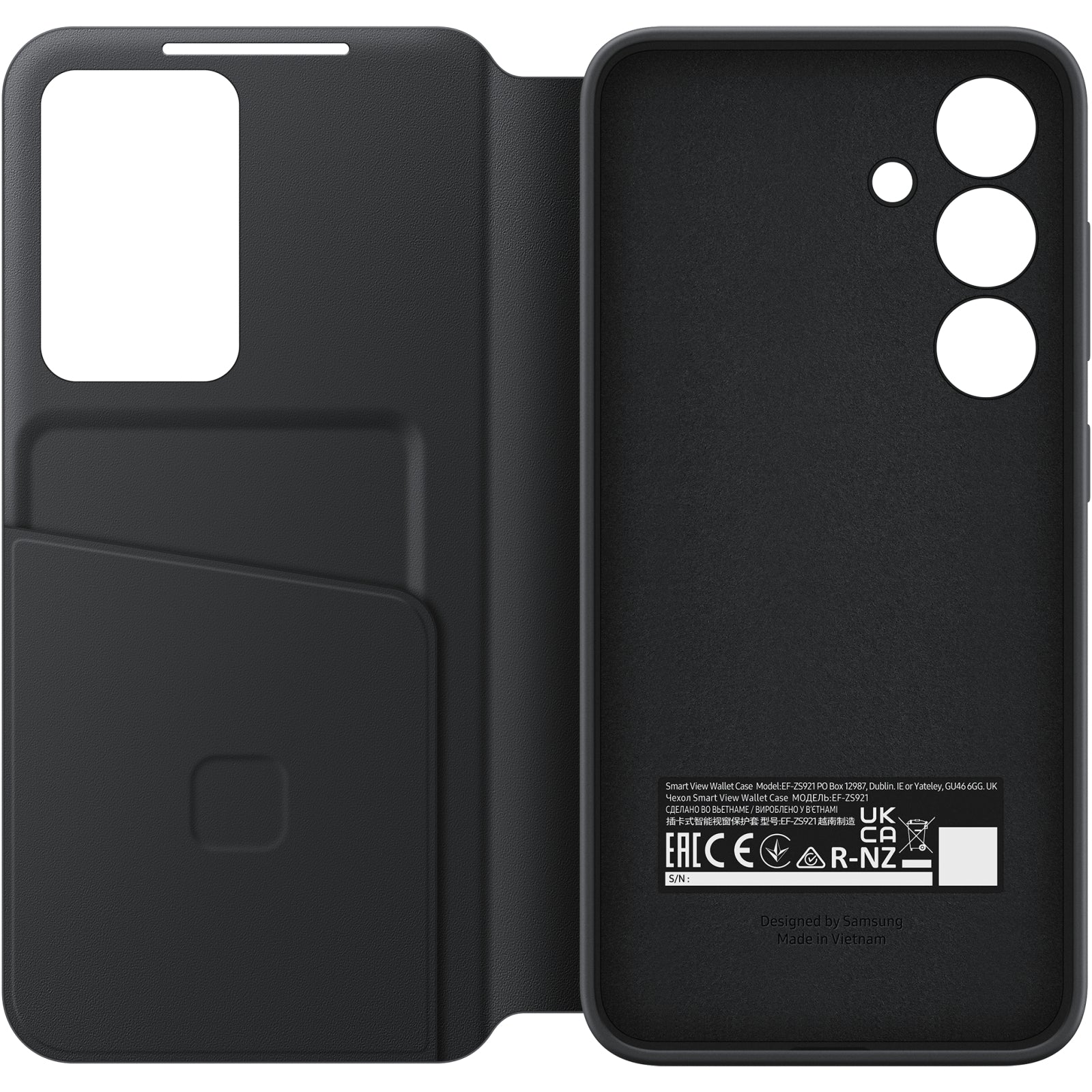 EF-ZS921CBEGWW Samsung Smart View Wallet Case Galaxy S24 5G Black