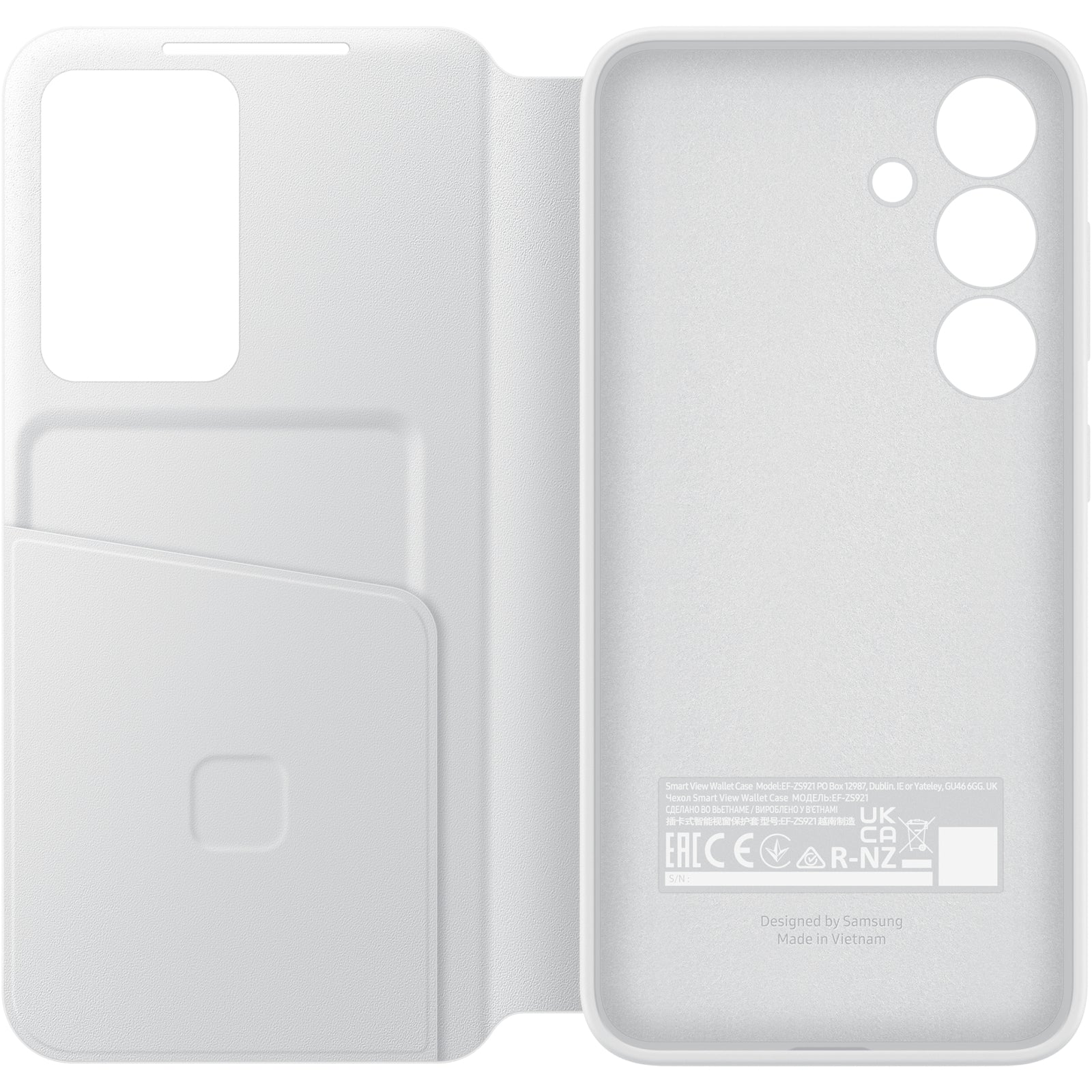 EF-ZS921CWEGWW Samsung Smart View Wallet Case Galaxy S24 5G White